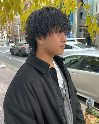 パーマ メンズ LICO HAIR＆RELAXATION 名駅店所属・メンズ特化美容師/ パーマ/波巻き/陸翔のヘアスタイル