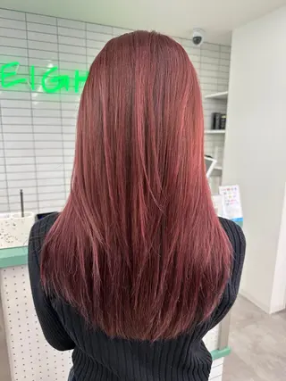 セミロング 💚透明感カラー💚 ♻️本間♻️のヘアスタイル