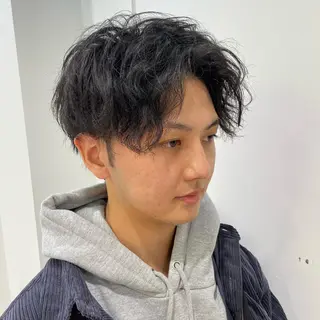 カラー パーマ メンズ 【渋谷メンズ特化】 🔥BLUCK🔥のヘアスタイル