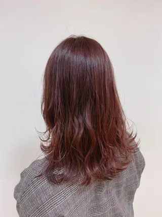 セミロング カラー ヘアアレンジ 【Sweep】おじま のぞみのヘアスタイル