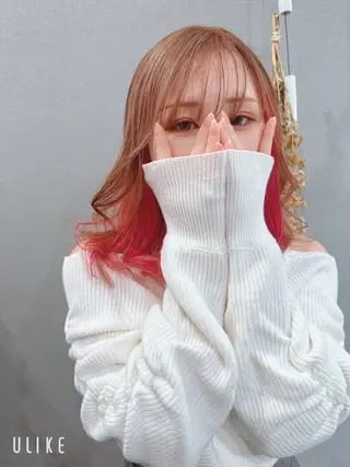 セミロング カラー K Harukaのヘアスタイル