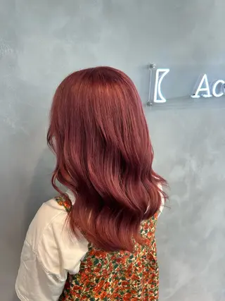 セミロング カラー 茅ヶ崎/ハイトーン/ Ramuのヘアスタイル