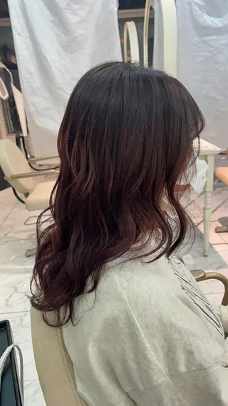 セミロング 保々  雄輝のヘアスタイル