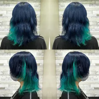 ミディアム カラー "PEPPU "所属・🌈推し色派手髪 ハイトーンShinのヘアスタイル