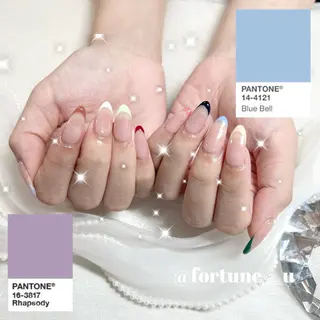 ネイル 1/21空✩.💜 Yuuna💜のネイルデザイン