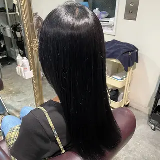 ロング カラー フェザーパーマ🌙 毛流れ yuzukiのヘアスタイル