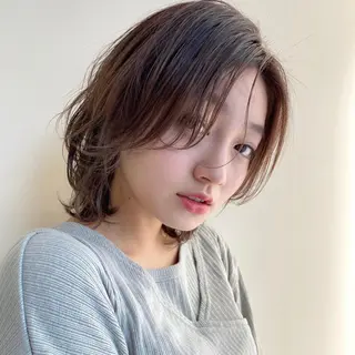 ミディアム カラー パーマ 💫期間限定価格💫 似合わせカット🧚のヘアスタイル