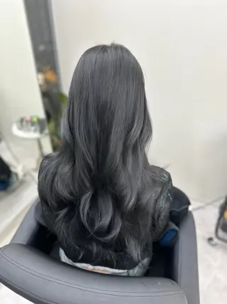 ロング カラー なんば/透明感カラー 韓国ヘア/田之上千尋のヘアスタイル