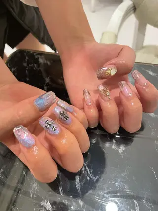 ネイル 束感まつ毛/ネイル/ LED♥KIRARAのマツエク・マツパデザイン