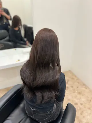 ロング カラー 髪質改善/艶カラー/ ブリーチ/桃谷翼のヘアスタイル