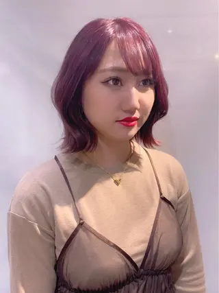 ショート カラー ヘアアレンジ As hair所属・柔らか垢抜けｶﾗｰと ｶｯﾄ🫧ASUKAのヘアスタイル