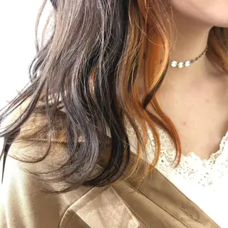 ミディアム カラー パーマ ヘアアレンジ 八巻 晴香のヘアスタイル