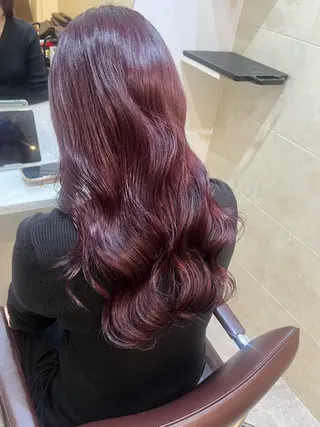 ロング カラー 全席個室　暖色カラー Zina松園優香🌸のヘアスタイル