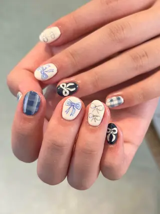 ネイル sio.nail&eyebrow salon shimokitazawa2号店所属・nailist mana𖤐´-のネイルデザイン