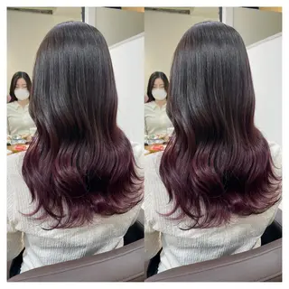 セミロング カラー 村山 茉衣のヘアスタイル
