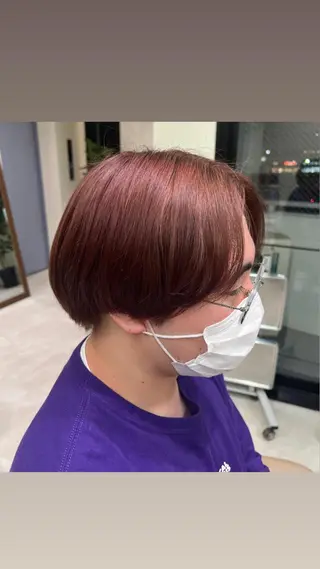 ショート カラー メンズ 茅ヶ崎パーマ特化/ スパイラル/ハルキのヘアスタイル