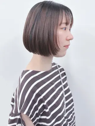 ショート 小顔ボブ/お悩み解決 /ボブパーマ/とういのヘアスタイル