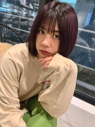 ショート カラー ピンクベージュ/新潟 万代/高橋桃葉🍑のヘアスタイル