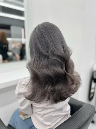 ロング カラー ヘアアレンジ メンズ 透明感×韓流ハイ トーン🫧RYUTAのヘアスタイル