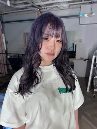 ミディアム カラー kyoka/レイヤー /ハッシュカットのヘアスタイル