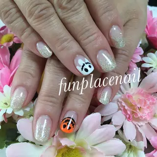 ショート ミディアム セミロング ロング カラー パーマ ヘアアレンジ メンズ キッズ ネイル まつエク nail salon＆school felice所属・フェリーチェ瑞江店 新山のネイルデザイン