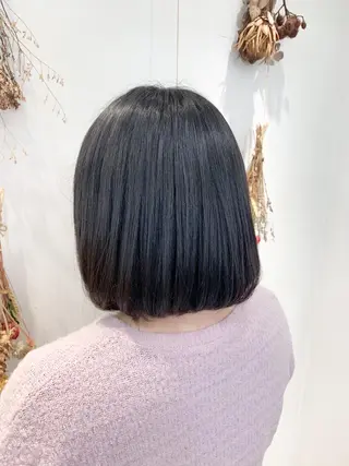 ミディアム カラー 縮毛矯正/髪質改善 /韓国風　山川春輝のヘアスタイル