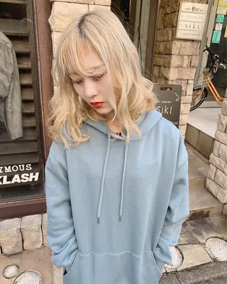 ミディアム カラー パーマ Libre×Reco所属・Libre 西野圭一のヘアスタイル