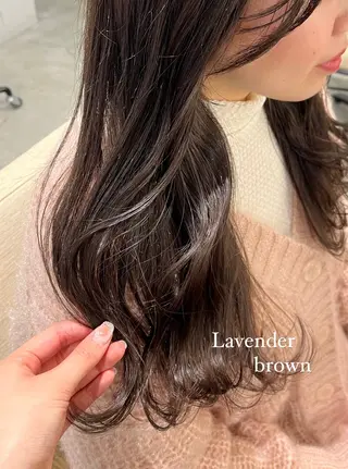 セミロング カラー murai airiのヘアスタイル