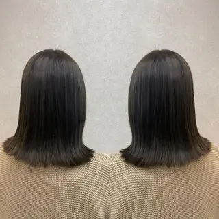 ミディアム カラー tocca 💜石田愛結💜のヘアスタイル