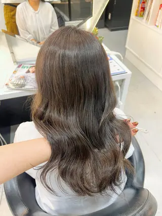 セミロング 韓国風顔まわり/ベー ジュ/マツエク♡美咲のマツエク・マツパデザイン