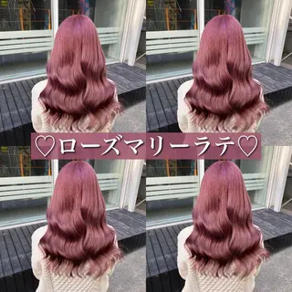 セミロング カラー ヘアアレンジ メンズ 韓国ヘア特化💍 tiam💍ブリーチのヘアスタイル