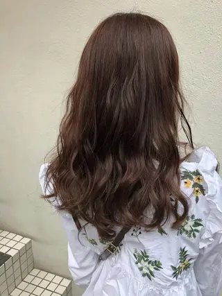 セミロング カラー SALOWIN三軒茶屋店所属・髪質改善/艶髪 やまなかのヘアスタイル