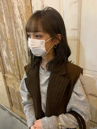 ミディアム カラー kimika🥑 メンズ/髪質改善のヘアスタイル