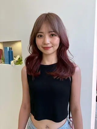 セミロング Terve. 水野 菜々香のヘアスタイル