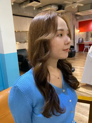 ミディアム カラー 横浜美容室／暖色系 michika🌹のヘアスタイル