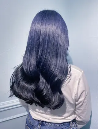 ロング カラー ヘアアレンジ 韓国レイヤーカット/ 儚げカラーチナツのヘアスタイル