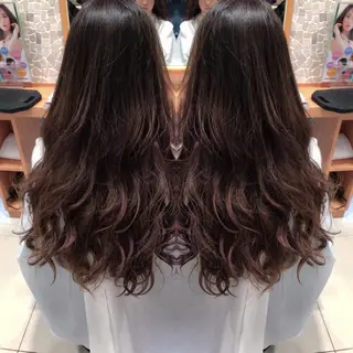 ロング カラー レイヤーカット匠 イソザキノリユキのヘアスタイル