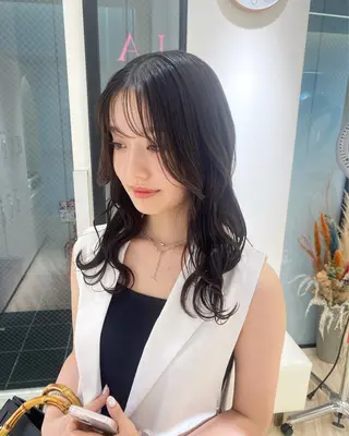 ロング カラー ParveMix🍀 藤原愛未のヘアスタイル