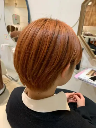 ショート カラー HAIR  CALM(ヘアーカーム)所属・宮下 祐香のヘアスタイル