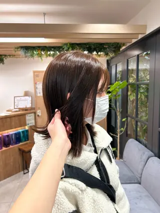 セミロング カラー 🪽ゆな 🪽のヘアスタイル