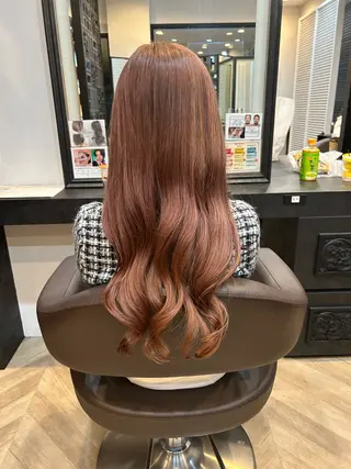 ロング カラー 宮本 かりんのヘアスタイル