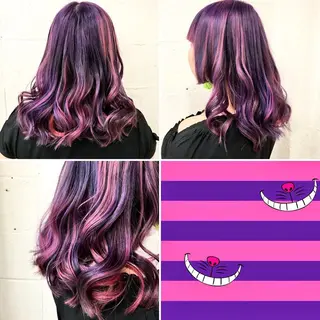 ミディアム カラー "PEPPU "所属・🌈推し色派手髪 ハイトーンShinのヘアスタイル