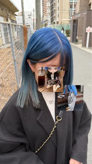 ミディアム カラー Karin trスタイリスト🥀のヘアスタイル