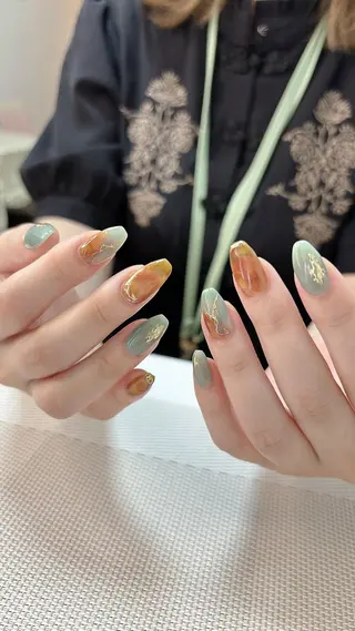 ネイル ネイルサロンD&D所属・劉 丹丹のネイルデザイン