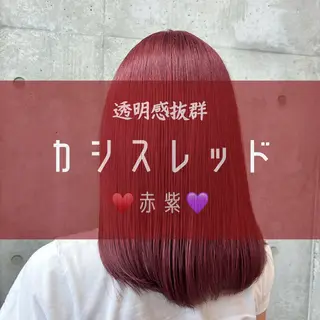 セミロング カラー ブリーチカラー/ 寺口佳希のヘアスタイル