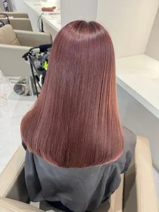 セミロング カラー 🎀ブリーチ🎀 艶カラー/yukiのヘアスタイル