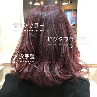 ショート カラー パーマ RUKA 美容院×ネイリストのヘアスタイル
