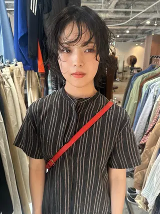 ミディアム パーマ指名No. 1 磯飛⭐️慎之介のヘアスタイル