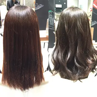 ミディアム セミロング ロング カラー Re:ta KANZOのヘアスタイル