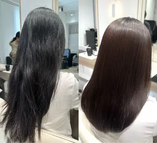 セミロング カラー 短めショートカット カットモデルのヘアスタイル